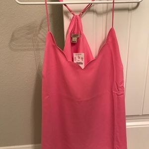 Scalloped neck pink J. Crew camisole